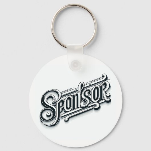 Gepersonaliseerde Sponsor geschenk keepsake sleute Sleutelhanger (Voorkant)