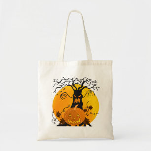 Gepersonaliseerde spookeboom Halloween Tote Bag