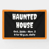 Gepersonaliseerde spookhuis banner (Horizontaal)