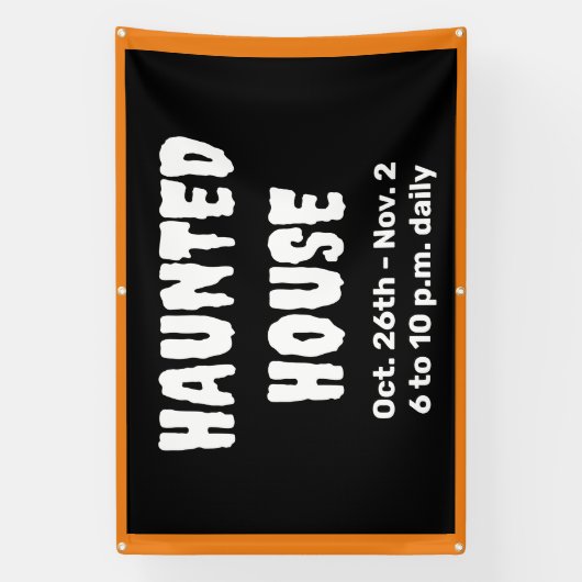 Gepersonaliseerde spookhuis banner (Verticaal)