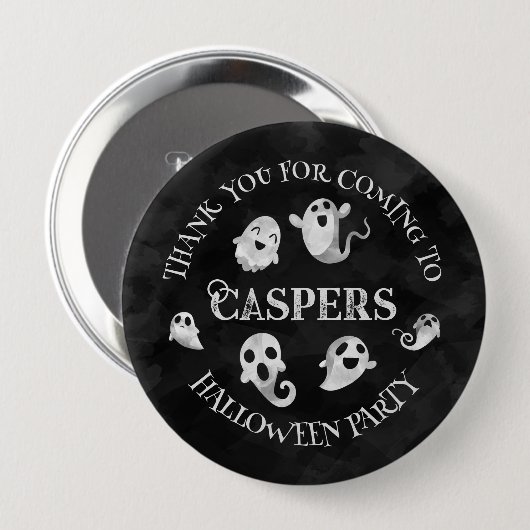 Gepersonaliseerde Spooky Ghost Halloween Button Ba (Voorkant /achterkant)