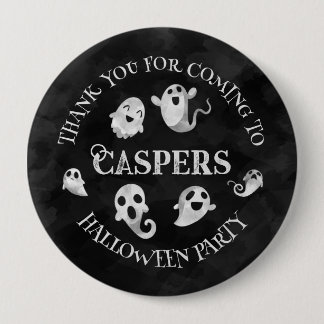 Gepersonaliseerde Spooky Ghost Halloween Button Ba