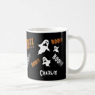 Gepersonaliseerde Spooky Halloween Ghosts Coffee M Koffiemok