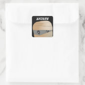Gepersonaliseerde Spooky Mummy Halloween Sticker (Tas)
