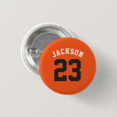 Gepersonaliseerde Sport Team Jersey Nummer Naam Ronde Button 3,2 Cm (Voorkant /achterkant)