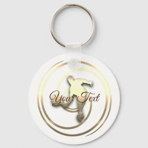 Gepersonaliseerde sport Tennis Fan Sleutelhanger