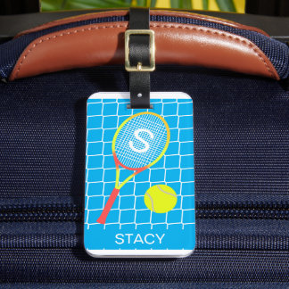 Gepersonaliseerde sport tennisballen bagagelabel