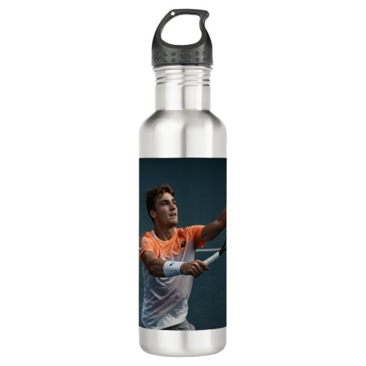 Gepersonaliseerde Sport Waterfles | Aangepaste naa Waterfles (Voorkant)