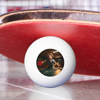 Gepersonaliseerde sportfoto speler pingpongballen