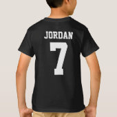 Gepersonaliseerde sportieve stijl neef bemanning t-shirt (Achterkant)