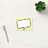 Gepersonaliseerde spraak bubble yellow Post-it® no Post-it® Notes (Kantoor)