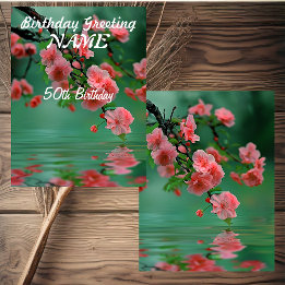 Gepersonaliseerde Spring Cherry Blossom Bloemen Ve