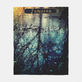 Gepersonaliseerde Spring Tree Reflections Fleece Deken