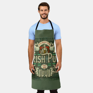Gepersonaliseerde St Patrick's Day Ierse pub Grapp Schort