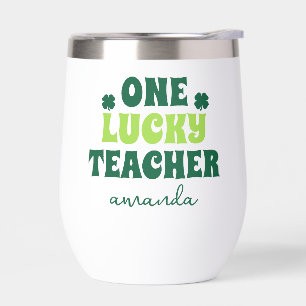 Gepersonaliseerde St. Patrick's Day One Lucky Teac