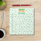 Gepersonaliseerde St. Patrick's Day Theme To-Do li Notitieblok