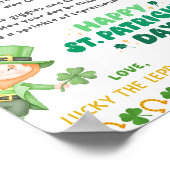 Gepersonaliseerde St Patrick's kabouter brief Poster (Hoek)