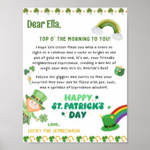 Gepersonaliseerde St Patrick's kabouter brief
