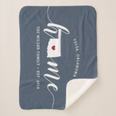 Gepersonaliseerde staat Oklahoma Sherpa Deken (Voorkant)