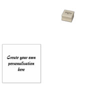 Gepersonaliseerde stamper 	rubberstempel (Gestempeld)