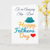 Gepersonaliseerde stap - Dad Vaderdag Kaart (Gele Bloem)