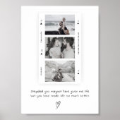 Gepersonaliseerde stap papa foto minimale gift poster (Voorkant)