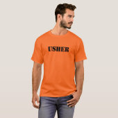 Gepersonaliseerde stap T shirten Usher Best Man T-shirt (Voorkant volledig)