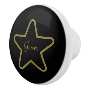 Gepersonaliseerde Star Ceramic Knop