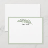 Gepersonaliseerde Stationery Wilde Meadow Flat Kaa Notitiekaartje (Voorkant / Achterkant)