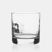 Gepersonaliseerde Steam Train Vaders Day Whisky Glas (Links)