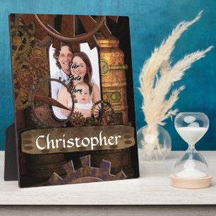 Gepersonaliseerde steampunk machines fotoplaat