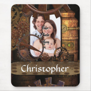 Gepersonaliseerde steampunk machines muismat