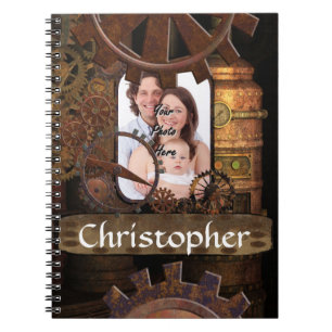 Gepersonaliseerde steampunk machines notitieboek