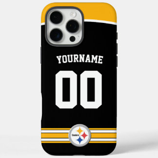 Gepersonaliseerde Steelers Jersey Amerikaans Footb iPhone 16 Pro Max Hoesje