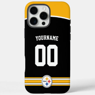 Gepersonaliseerde Steelers Jersey Amerikaans Footb iPhone 16 Pro Max Hoesje
