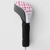 Gepersonaliseerde stekelroze kunstliefdesliefde golfheadcover (Schuin)
