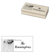 Gepersonaliseerde Stempel Tarwe op Burlap Sack Cou (Gestempeld)