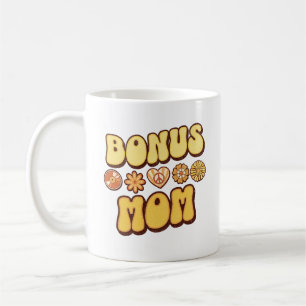 Gepersonaliseerde Stepmom Retro Groovy Bonus Mom Koffiemok