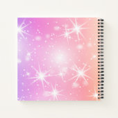 Gepersonaliseerde sterren Sketchbook Notitieboek (Achterkant)