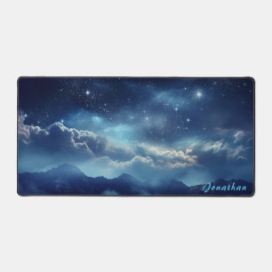 Gepersonaliseerde Sterrennacht Landscape Desk Mat