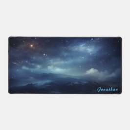 Gepersonaliseerde Sterrennacht Landscape Desk Mat