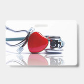 Gepersonaliseerde stethoscoop en hart badge (Achterkant)