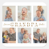 Gepersonaliseerde Sticker | Aangepaste opa Afbeeld (Voorkant)