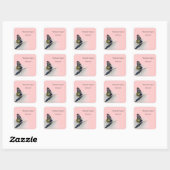Gepersonaliseerde Sticker Boekplaat Butterfly (Vel)