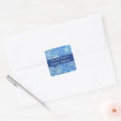 Gepersonaliseerde Sticker Snowflakes Bookplaat (Envelop)
