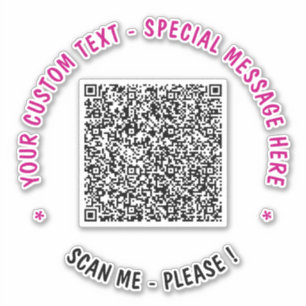 Gepersonaliseerde Sticker voor scannen van Info-te