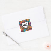 Gepersonaliseerde Sticker Wedding Decor Initialen (Envelop)