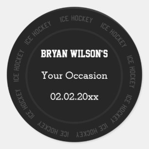 Gepersonaliseerde stickers IJshockey thema