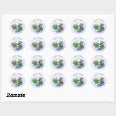 Gepersonaliseerde Stickers Paarse Lilacs mand (Vel)