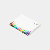 Gepersonaliseerde sticky notes van de leraar – kle (Schuin)